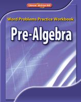 Pre-Algebra, Word Problems Practice Workbook cover
