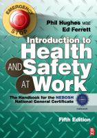 Introduction to Health and Safety at Work cover