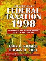Prentice Hall's Federal Taxation cover