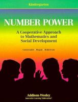 Number Power: Kindergarten cover