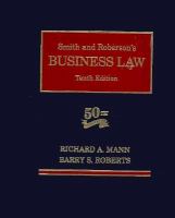 Smith And Roberson's Business Law cover