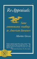 Re-Appraisals Some Commonsense Readings in America cover