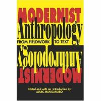 Modernist Anthropology: From Fieldwork to Text cover