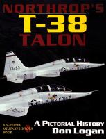 Northrop's T-38 Talon A Pictorial History cover