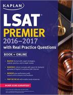 Kaplan LSAT Premier 2016-2017 with Real Practice Questions : Book + Online cover