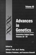 Advances in Genetics Cumulative Subject Index, Volumes 20-39 cover