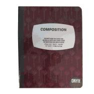 Composition Book, 100 Sheets Sugar Cane Paper, Burgandy cover