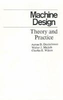 Machine Design Theory and Practice cover
