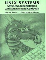 Unix Systems Advanced Administration and Management Handbook cover