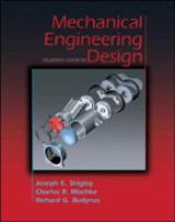 Mechanical Engineering Design (International Edition) cover