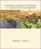 Interactive Models for Operations and Supply Chain Management cover