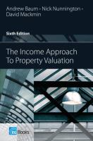 Income Approach to Property Valuation cover