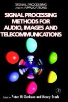 Signal Processing Methods for Audio, Images and Telecommunications cover