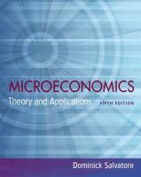 Microeconomics Theory and Applications cover