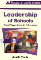 Leadership of Schools Chief Executives in Education cover