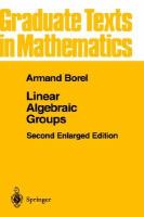 Linear Algebraic Groups cover