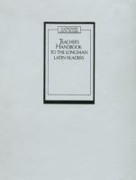 Teachers Handbook to the Longman Latin Readers cover