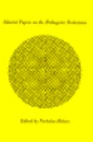 Selected Papers on the Pathogenic Rickettsiae cover