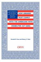 How Libraries Must Comply with the Americans with Disabilities ACT (ADA) cover