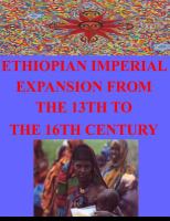 Ethiopian Imperial Expansion from the 13th to the 16th Century cover