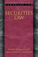Securities Law cover