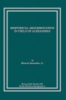 Rhetorical Argumentation in Philo of Alexandri cover