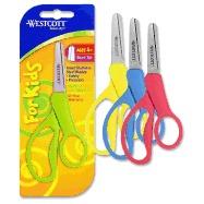 Kids Scissors, Soft Handle, Blunt, 5 In. Stst Blades/Assorted Colors cover