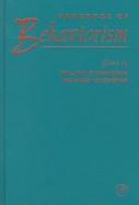 Handbook of Behaviorism cover