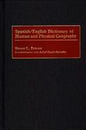 Dictionary of Human and Physical Geography Spanish/English cover