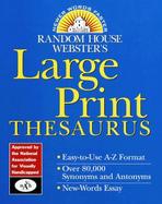 Random House Webster's Large Print Thesaurus cover