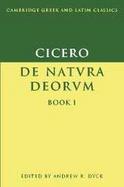 Cicero De Natura Deorum (volume1) cover