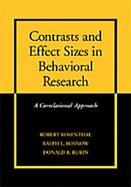 Contrasts and Effect Sizes in Behavioral Research A Correlational Approach cover