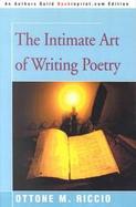 The Intimate Art of Writing Poetry cover