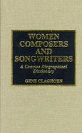 Women Composers and Songwriters A Concise Biographical Dictionary cover
