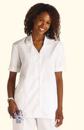 Mock Cuff Top-White-Size Large cover