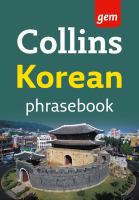 Collins Korean Phrasebook The Right Word in Your Pocket cover