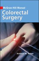 McGraw-Hill's Manual of Colorectal Surgery cover