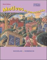 Motivos De Conversacion Essentials of Spanish cover