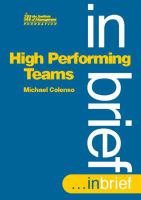 High Performing Teams In Brief cover