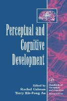 Perceptual and Cognitive Development cover