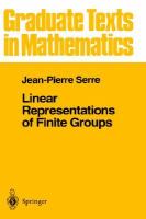 Linear Representations of Finite Groups cover