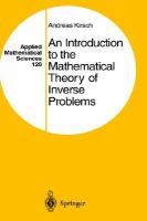An Introduction to the Mathematical Theory of Inverse Problems cover