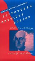 Postmodern American Poetry: A Norton Anthology cover