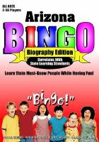Arizona Bingo Biography Edition cover