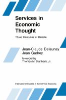 Services in Economic Thought Three Centuries of Debate cover