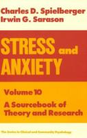 Stress and Anxiety A Sourcebook of Theory and Research (volume10) cover