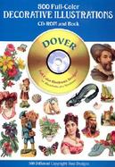 500 Full-Color Decorative Illustrations cover