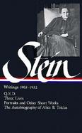 Gertrude Stein Writings 1903-1932 cover