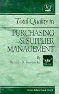 Total Quality in Purchasing & Supplier Management cover