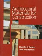 Architectural Materials for Construction cover